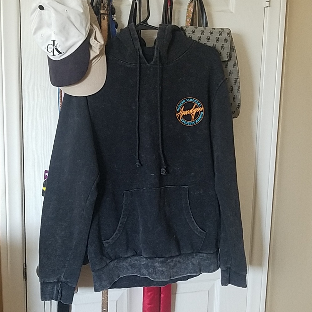Charcoal/Black Graphic Hoodie